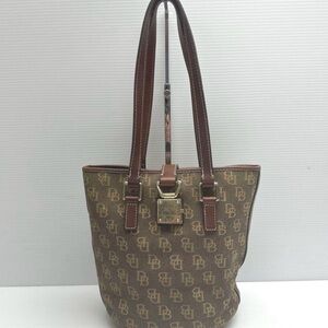 Dooney & Bourke Monogrammed Brown Tote